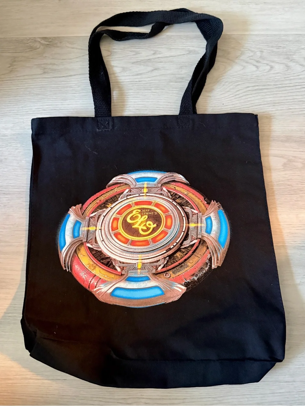 New Jeff Lynne’s ELO “Over and Out Tour 2024” Black Tote Bag Retro Casual